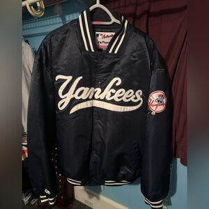 Majestic Black Yankees Bomber Jacket Size XXL